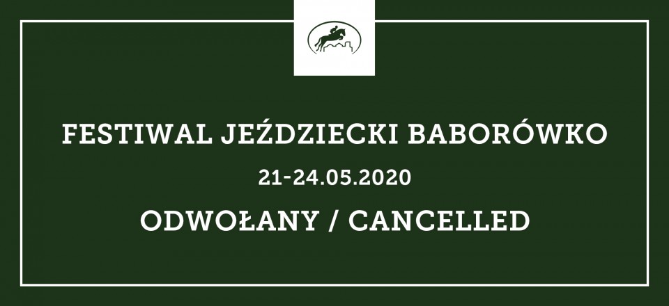 Festiwal Jeździecki Baborówko 2020 odwołany